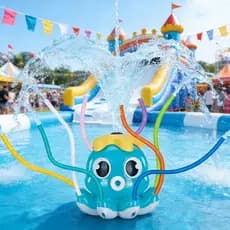 Sprinkler Giratório Jogos Ao Ar Livre Para Crianças Jardim Polvo Verão Brinquedo De Água 2025