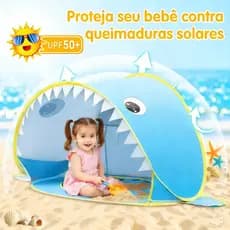 Linda Barraquinha Férias Praia Proteção Uv Solar Brincar Areia Bebê Unissex Seguro Infantil Criança
