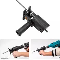 Adaptador Tico Tico  Serra para Furadeira e Parafusadeira – Kit com 3 Lâminas