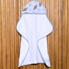 Toalha Fralda Modelo LUXO Super Absorvente Tecido Felpudo Atoalhada com Capuz 100% Algodão