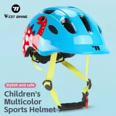 Capacete Infantil WEST BIKING Ajustável para Meninos e Meninas, Capacete Leve para Bicicleta, Patinete e Esportes Múltip