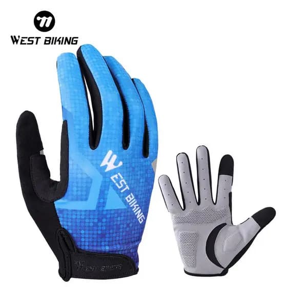 WEST BIKING Luvas de Ciclismo Respiráveis para Homens e Mulheres, Luvas de Bicicleta MTB, Luvas de Motocicleta, Corrida,