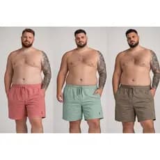 Short Sarja Masculino PLUS SIZE - G1 / G2 / G3