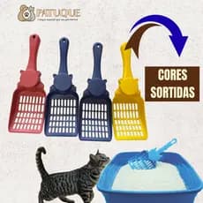 Pá Higiênica para Pets Cara de Gato Cães (Cores Sortidas)