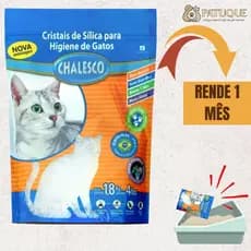 Areia Gato Silica Grossa 1,8kg Chalesco Areia Sanitaria