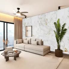 Papel De Parede 1 Até 6 metros Autocolante Marmorizado Gold Preto e Branco Decoração Sala Quarto