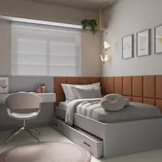 Cabeceira Modular Estofada Courino 30x40cm Cama Box Solteiro Casal Queen King VÁRIAS OPÇÕES DE KITS