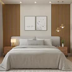 KIT Placas Ripados Revestimentos Painel Decorativo Madeira MDF 45cmx3cm - ENVIO RÁPIDO