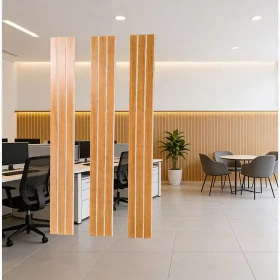 KIT 40 Revestimento Painel 90X10CM De Parede Ripado Decorativo MDF Autocolante - ENVIO FULL