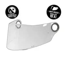Viseira Capacete LS2 FF358 Cristal Padrão Original Acessório Segurança Moto
