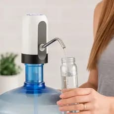 Bomba Elétrica Recarregável para Galão de Água – Automática USB até 20L