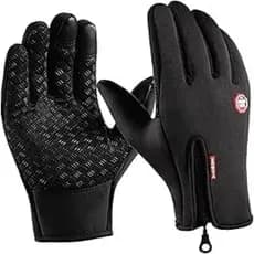 Luva Motoqueiro Térmica e Impermeável Com Touch Screen Cor Preto