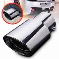 Ponteira Escapamento Aço Inox Saída 3 Polegadas Universal Esportiva Automotivo modelo direto