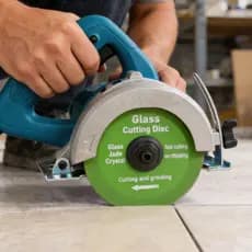 Disco de corte diamantado pra Vidro Porcelanato Piso Cerâmica verde Serra Mármore 100mmX20mm