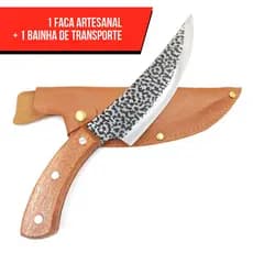 Faca Artesanal Churrasco afiada Desossa Cozinha Forjada à Mão Aço Inox personalizado
