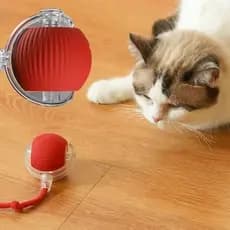 bola Brinquedo Inteligente bolinha para Gatos cachorros elétrica Automática com Cauda Recarregável
