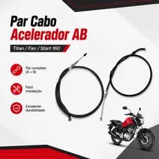 Par Cabo Acelerador A/B Titan Fan Start 160 2016 em Diante Mod. Original