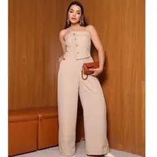 Macacão Social  Feminino Tomara que Caia Pantalona  Elegante com Tendencia 2026 ✨