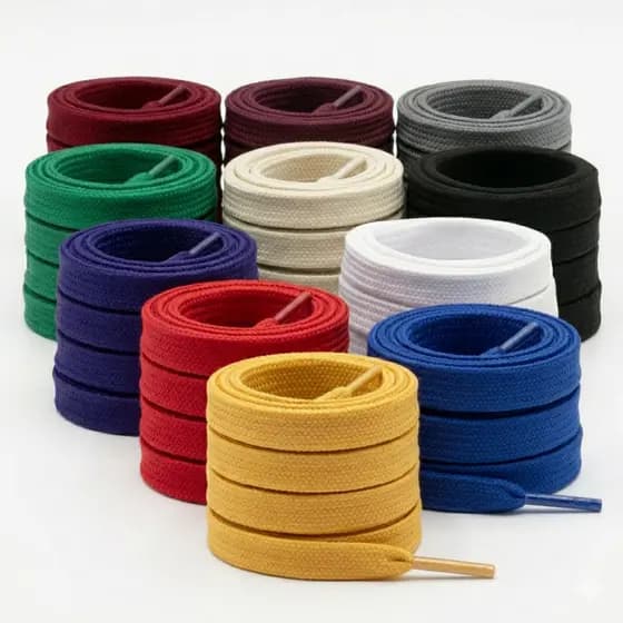 Kit 2 Pares Cadarço Poliéster Resistente Premium Streetwear Skatista Estilo Urbano