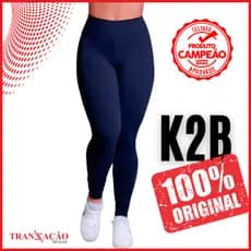 Calça Legging K2B Original Feminina Tecido Grosso Cos Alto Não Fica Transparente FIDELMA Promoção Leg Academia Fitness