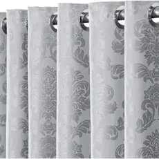 Cortina Jacquard Blackout Luxo para Sala de Estar Moderna 2,00x1,30 Decorativa Varão Acetinado