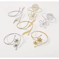 Decoração de mão feminina forma borboleta/flor design bracelete bracelete abertura Moda 2025