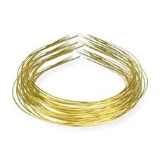 Kit Tiara Metal 12/24/100 peças Extra Fina Pérola Importada Artesanato 1.2mm