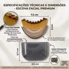 Escova Facial Drenagem Linfatica 1peça 2peças Reduzir Inchaço Rosto