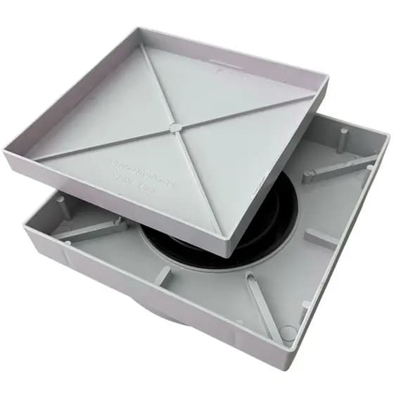 Ralo Oculto Quadrado 10x10 ABS Resistente Sistema Inteligente contra Odores