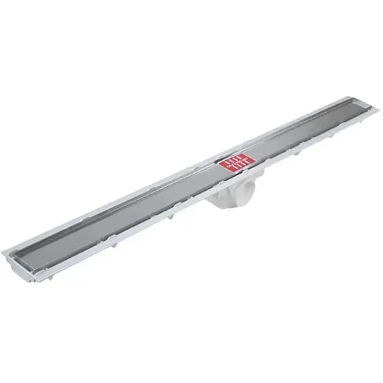 Ralo Oculto Linear Inox Hide 6x70cm Moderno para Banheiro Box Quintal Área Externa Elegante
