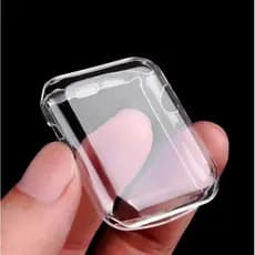 Capa Case Transparente TPU Fechada para Apple Watch 40/41/42/44/45/46/49mm Anti-Arranhões