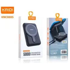 Power Bank Indução 5000mAh Kaidi Original KNC-8885 Sem Fio | Compacto