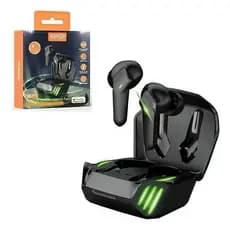 Fone Gamer Bluetooth Sem Fio Kaidi 776 LED Preto Esportivo