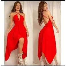 Vestido Feminino Envelope Alcinha Soltinho Com Bicos e Decote Costa Nua Sem Bojo Envio Rápido