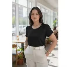 Blusa Megan Tecido Duna Com Manga Tulipa Elegante Moda 2026