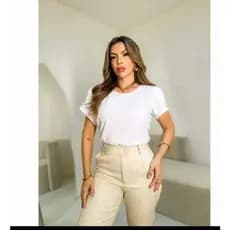 Blusa Megan Tecido Duna Com Manga Tulipa Moda 2026