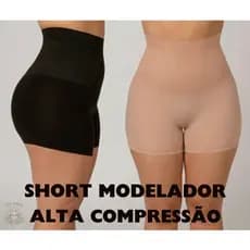 Bermuda Modeladora Anágua Cinta Short Feminino Alta Compressão Reduz Medidas Pós-Parto
