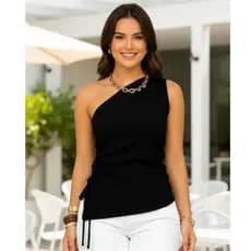 ✨ Blusa Feminina nula manga  Ribana Premium canelado ✨ Perfeita para quem ama conforto e estilo!