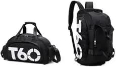 Bolsa Transversal T-6 Preta Esportiva Multifuncional