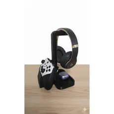 Suporte Gamer para Headset e Controle Porta Fone de Ouvido Base Organizador de Mesa PS5 Xbox PC