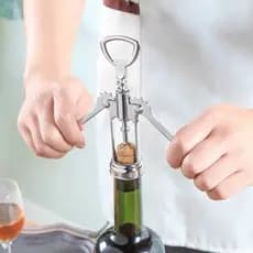 Abridor De Garrafa Vinho Saca Rolha Reforçado Profissional  Cozinha Casa Bebida Gourmet