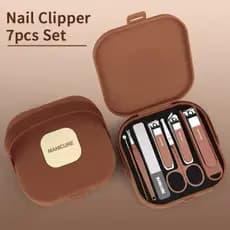 7 Pçs/Set Conjunto De Cortador De Unhas De Aço Inoxidável Aparador Cuidados Com Os Pés Ferramentas Manicure Pedicure Kit