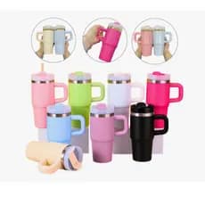 Copo Térmico Com Canudo Agua Cafe 420ml