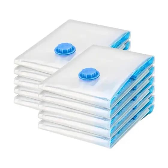 Kit 5 OU 10 Saco A Vácuo Grande Organizador Edredom Coberto Mala Roupa De Cama + Bomba a Vacuo Tamanho Grande