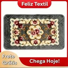 Tapete Floral 60cm x 90cm Super Antiderrapante Para Quartos, Sala Boa Qualidade promocao