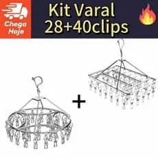Varal 28/40 Clips de Roupa Íntima com de Aço Reforçado para Calcinha Meia e Cueca para familia