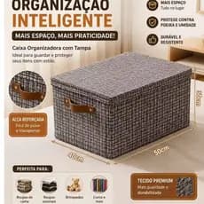 Caixas De Armazenamento De Roupas Com Grade Dobrável Multiuso