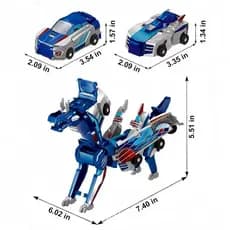 Novo carrinho brinquedo transformável 2 em 1, carrinho brinquedo que se transforma automaticamente por colisão magnética