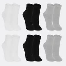 Meia Cano Alto Unissex Algodão – Kit 3/6/12/15 Pares (36 ao 42) - Sortidas