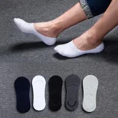 Kit 12 Pares de Meia Sapatilha Soquete Invisível com Silicone Masculino e Feminino